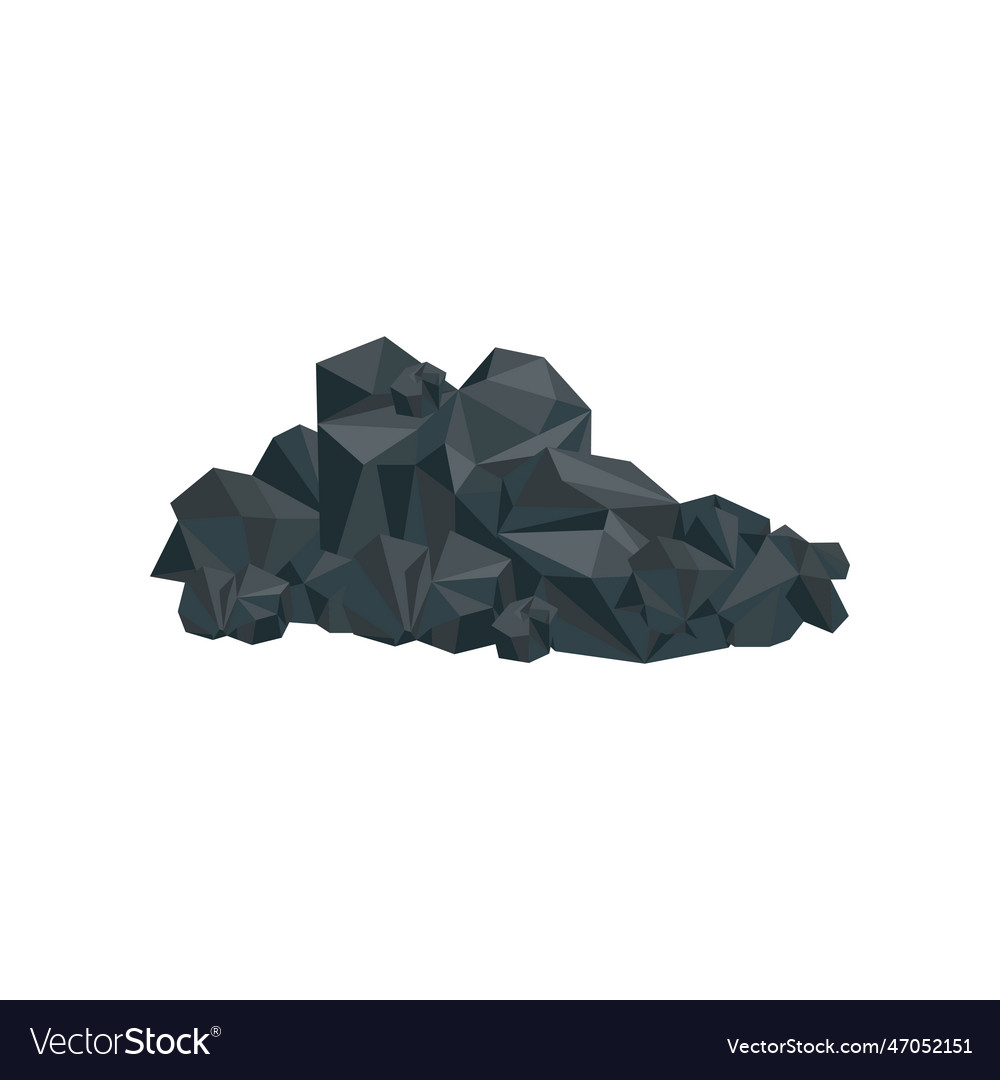 Pile of black coal Royalty Free Vector Image - VectorStock