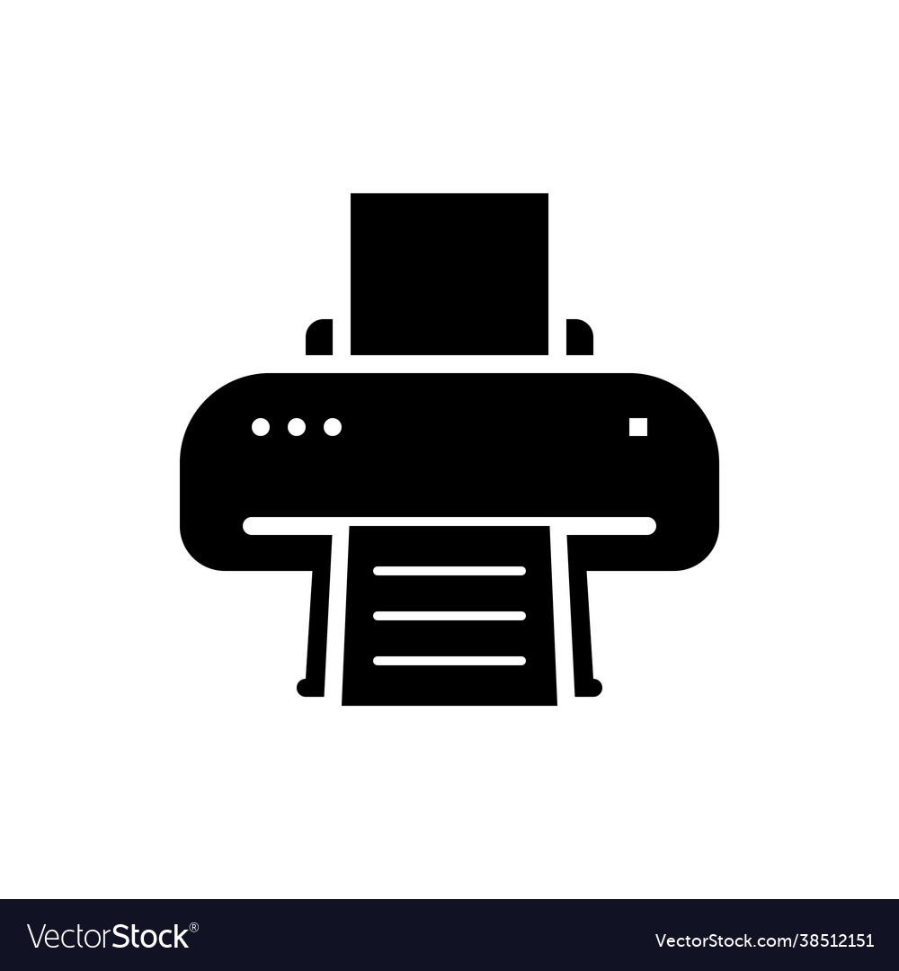 Printer icon fax print Royalty Free Vector Image
