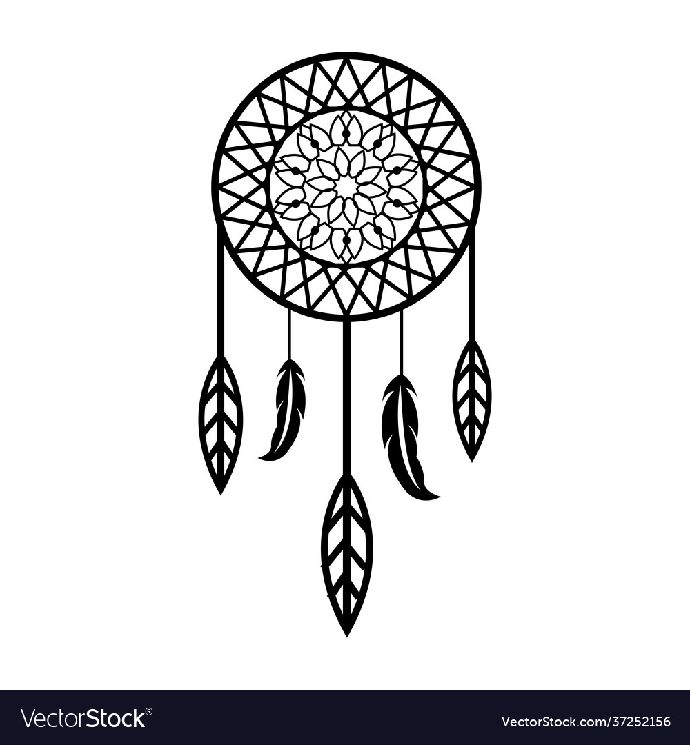 Dream catcher icon simple style Royalty Free Vector Image