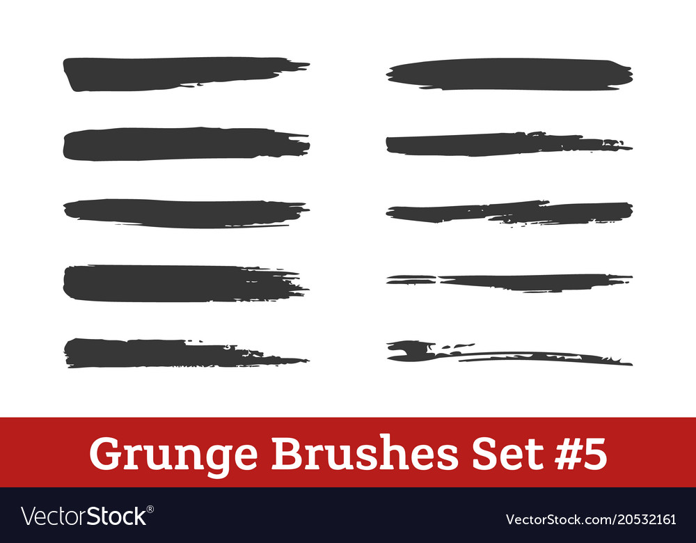 Brushes collection Royalty Free Vector Image - VectorStock