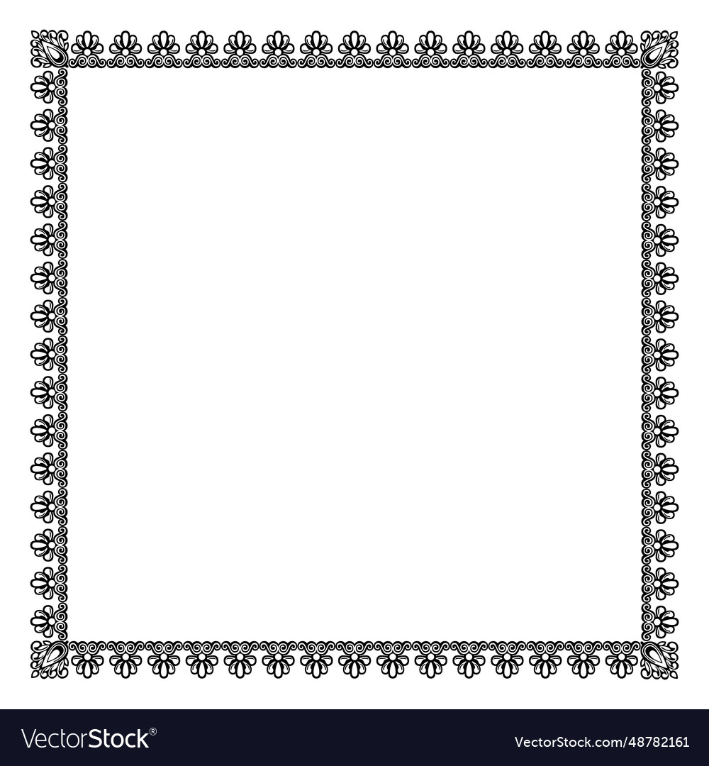 Decorative ornamental frame Royalty Free Vector Image