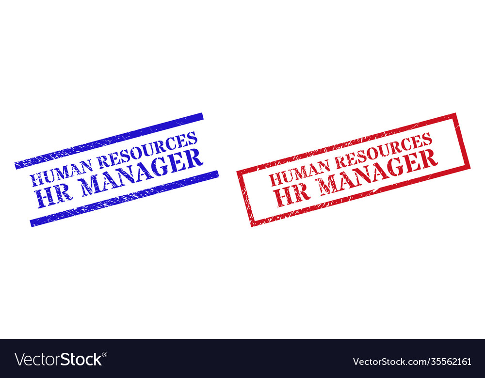 Human Resources Hr Manager Textured Scratched Seal