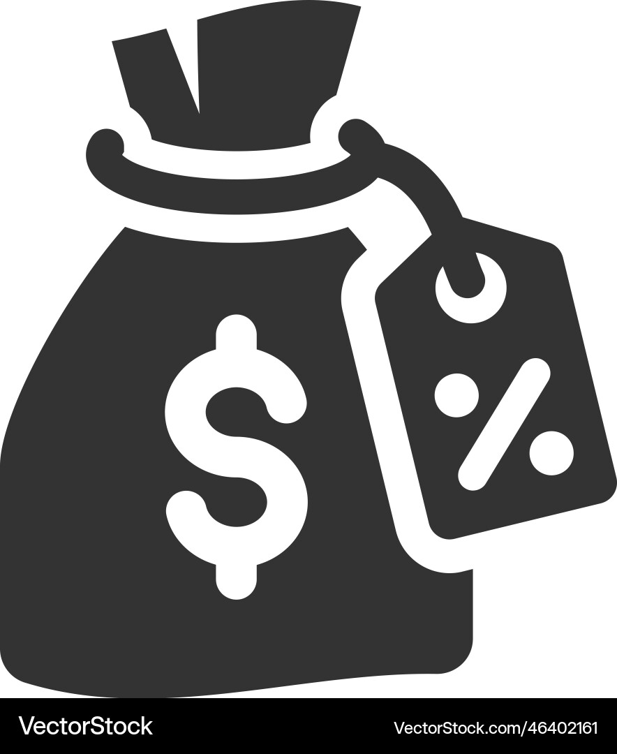 Interest rate icon Royalty Free Vector Image - VectorStock