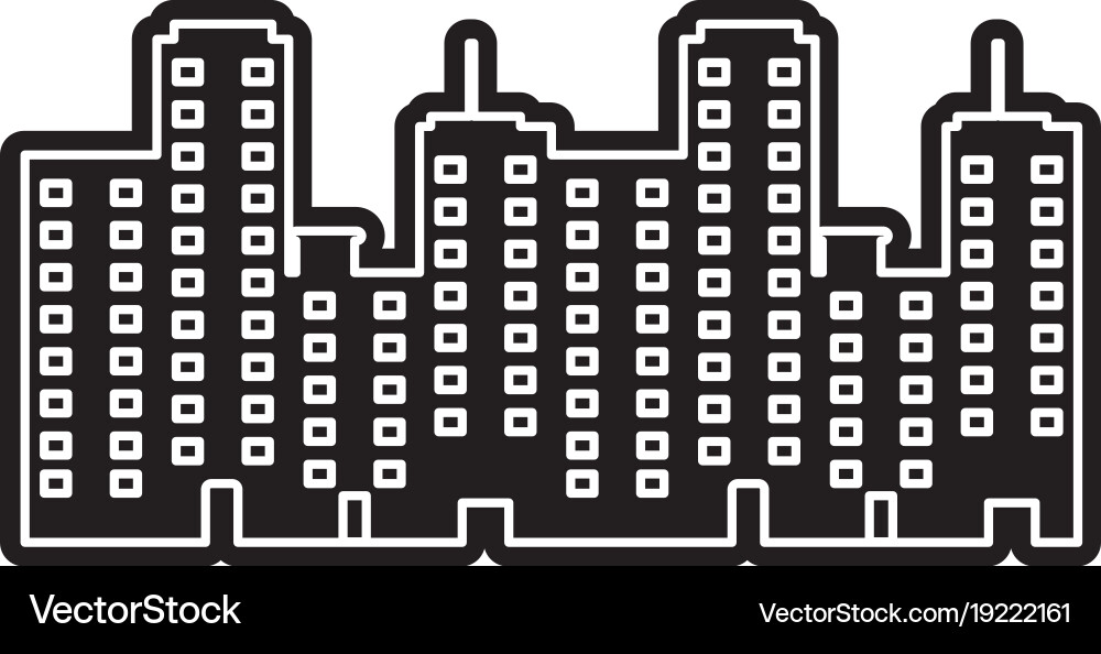 Isolated city design Royalty Free Vector Image