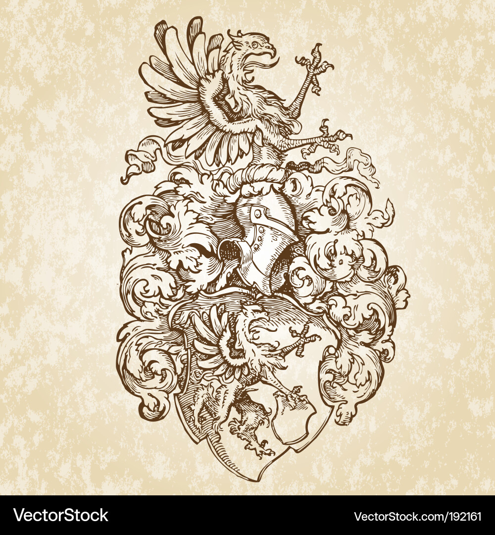 Shield medieval Royalty Free Vector Image - VectorStock