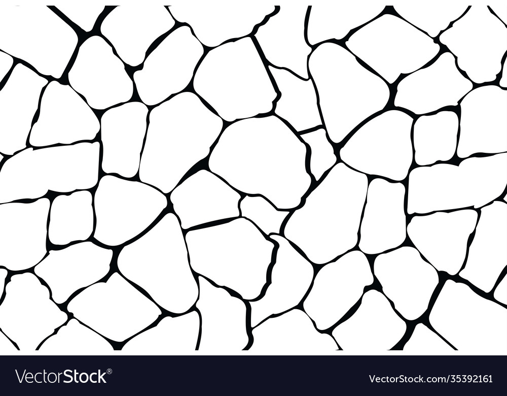 Stone plate paving seamless pattern Royalty Free Vector