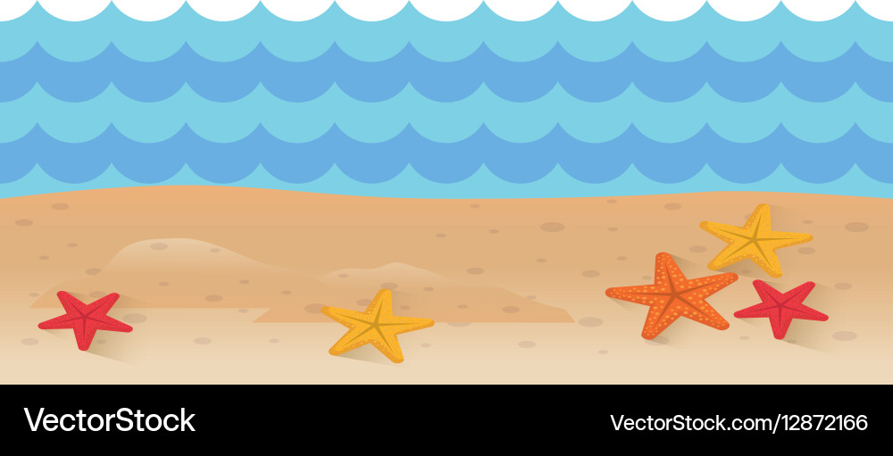 Beach summer vacations Royalty Free Vector Image