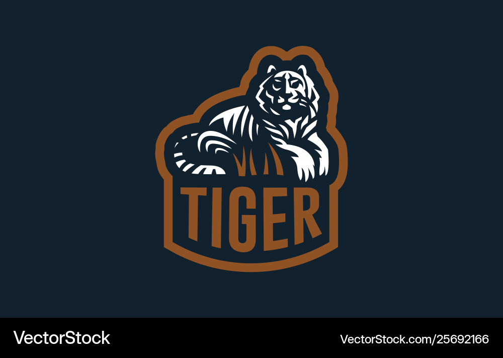 Image a tiger Royalty Free Vector Image - VectorStock