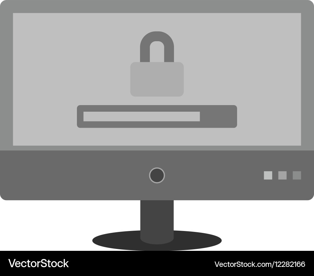 Locked system Royalty Free Vector Image - VectorStock