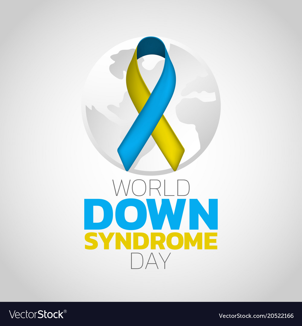 World down syndrome day logo icon design Vector Image