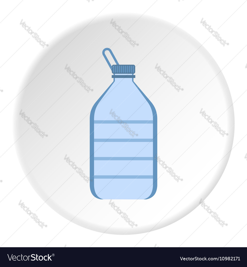 Bottle of water icon flat style Royalty Free Vector Image