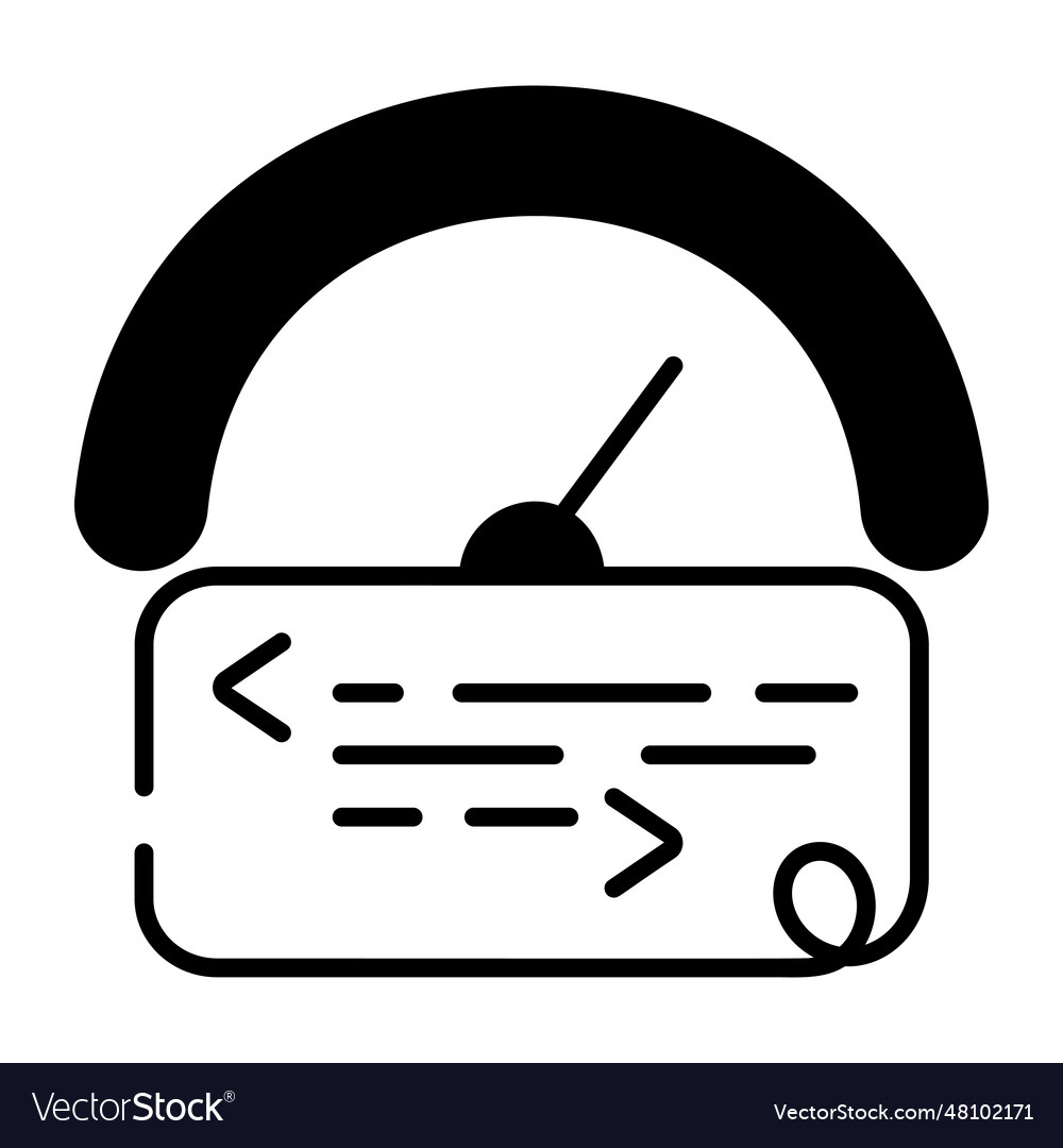 Code speed Royalty Free Vector Image - VectorStock