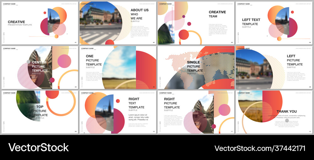 Presentation design templates multipurpose Vector Image