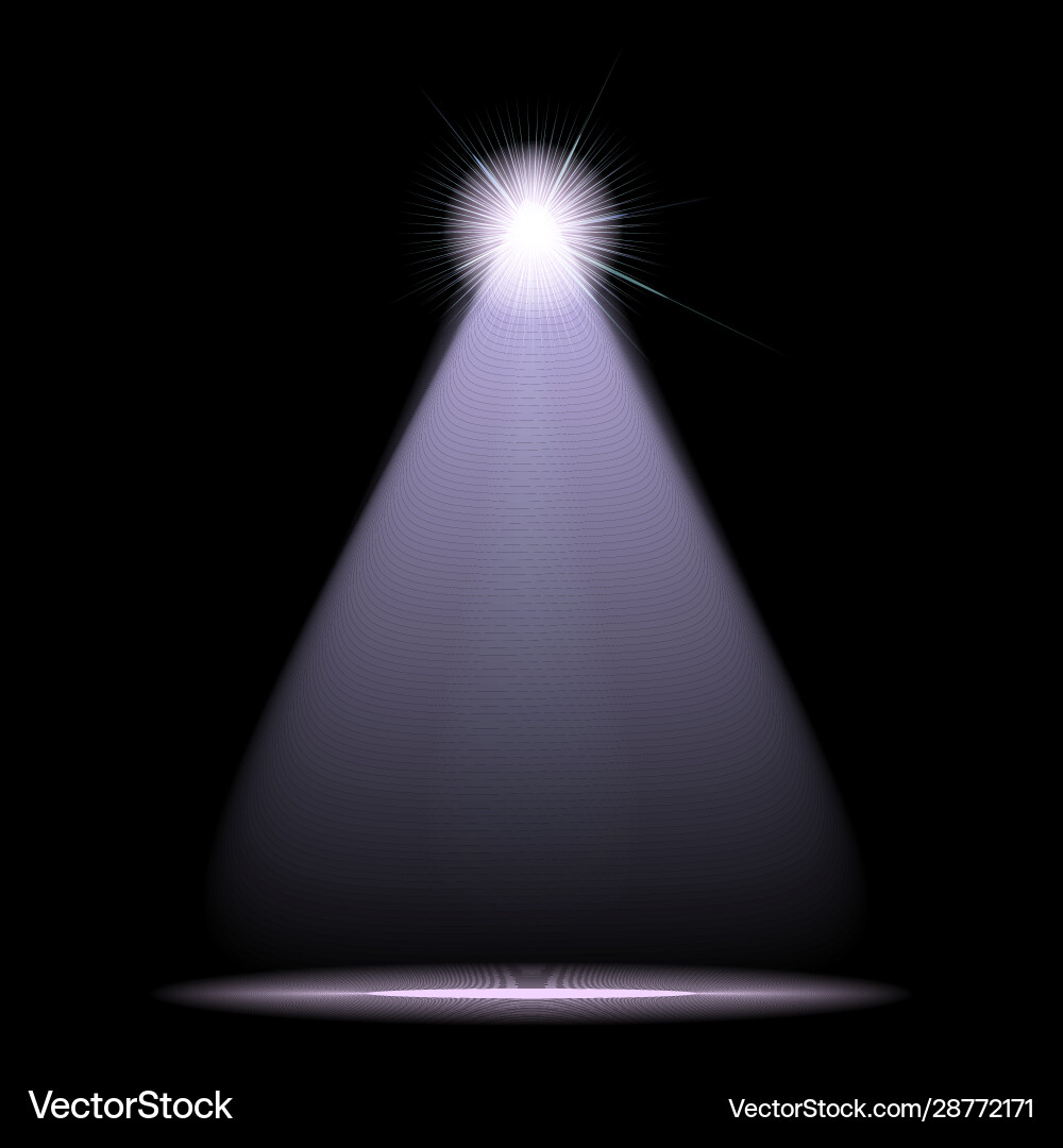 Spotlight on scene Royalty Free Vector Image - VectorStock