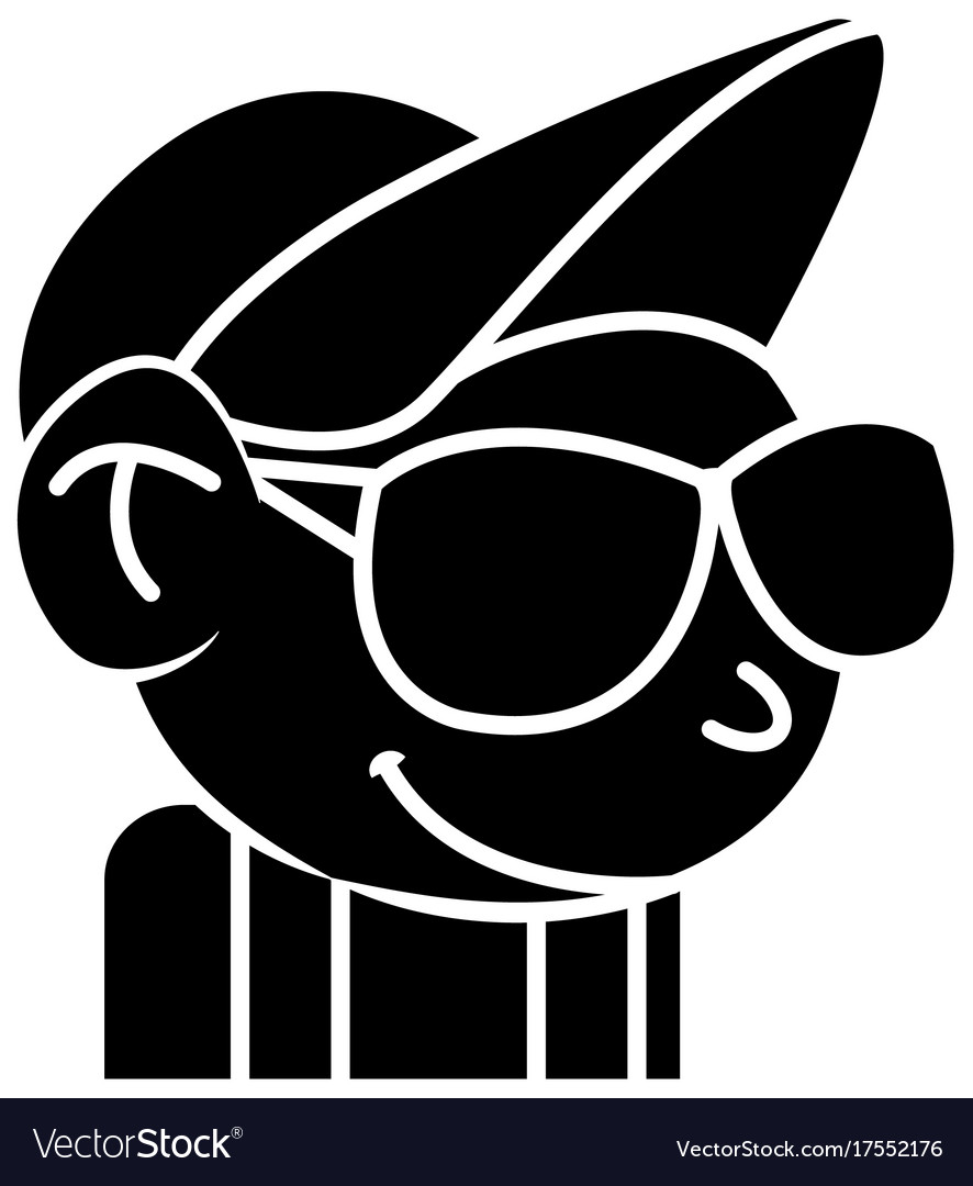 Cool guy cartoon Royalty Free Vector Image - VectorStock