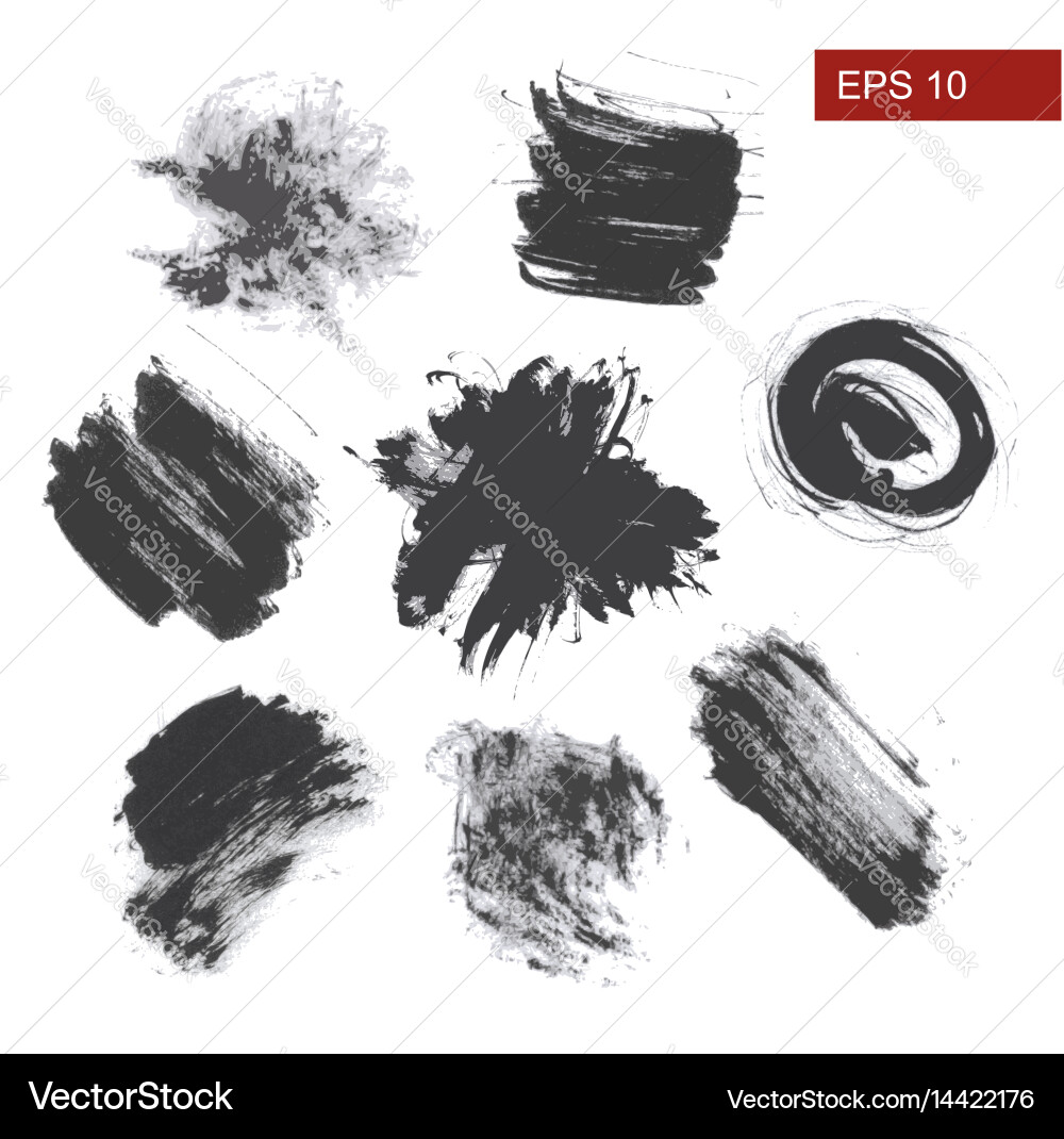 Hand drawn grunge background set Royalty Free Vector Image
