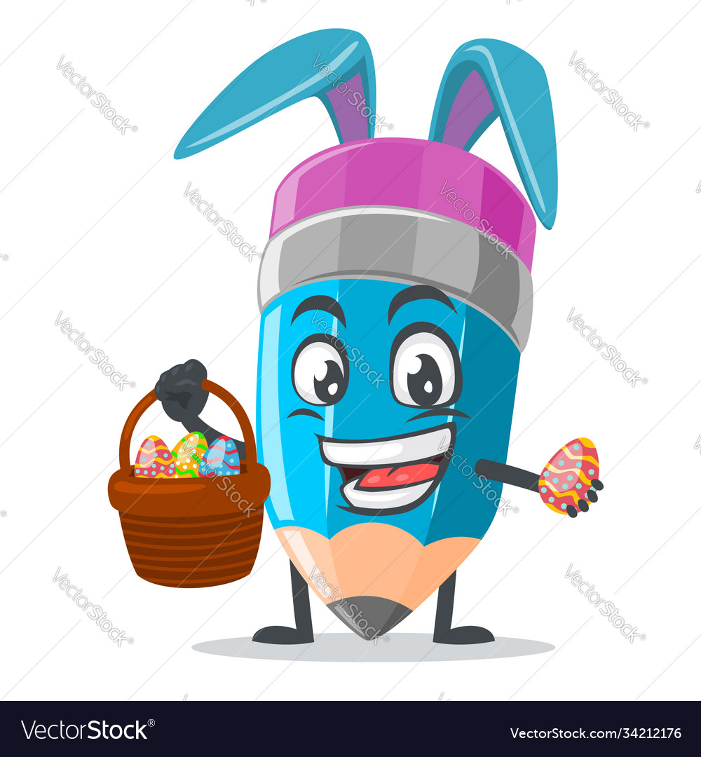 Mascot Or Pencil Character Royalty Free Vector Image Mascot Or Pencil Character Royalty Free Vector Image