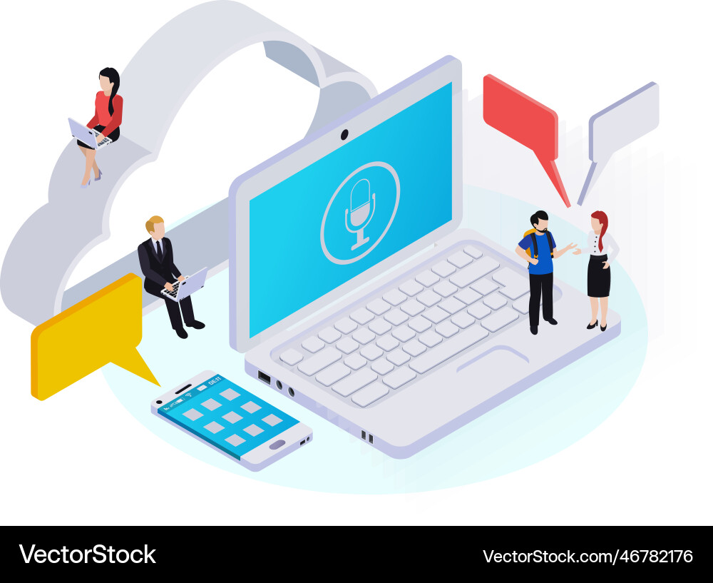 Wireless technology concept Royalty Free Vector Image