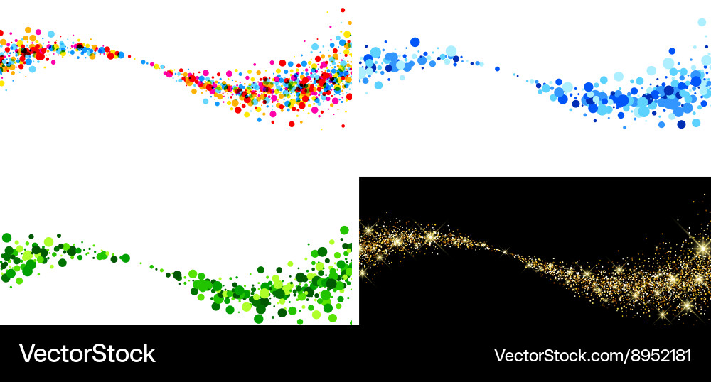 Backgrounds with color drops Royalty Free Vector Image