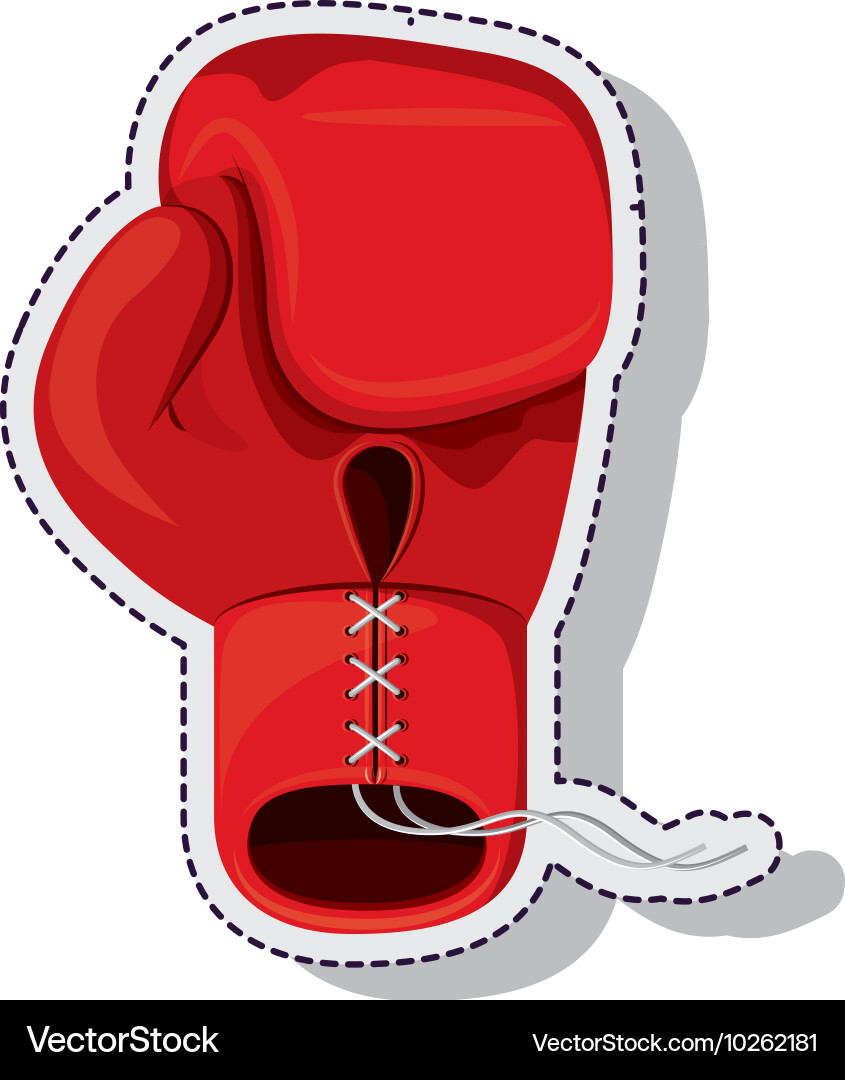 Boxing gloves isolated icon Royalty Free Vector Image