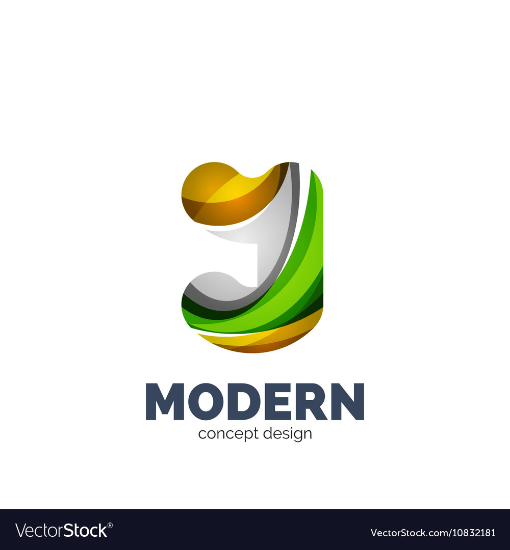 Modern abstract futuristic logo Royalty Free Vector Image