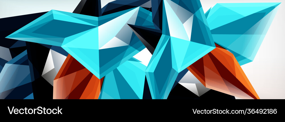 Pyramids Or Triangles 3d triangles and pyramids abstract Royalty Free Vector Image
