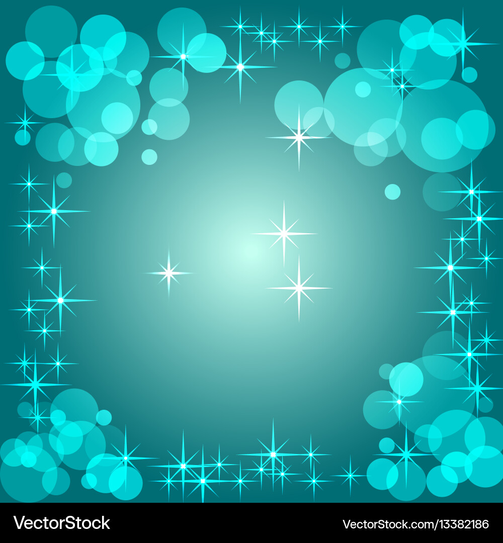 Blue gradient background with bokeh Royalty Free Vector