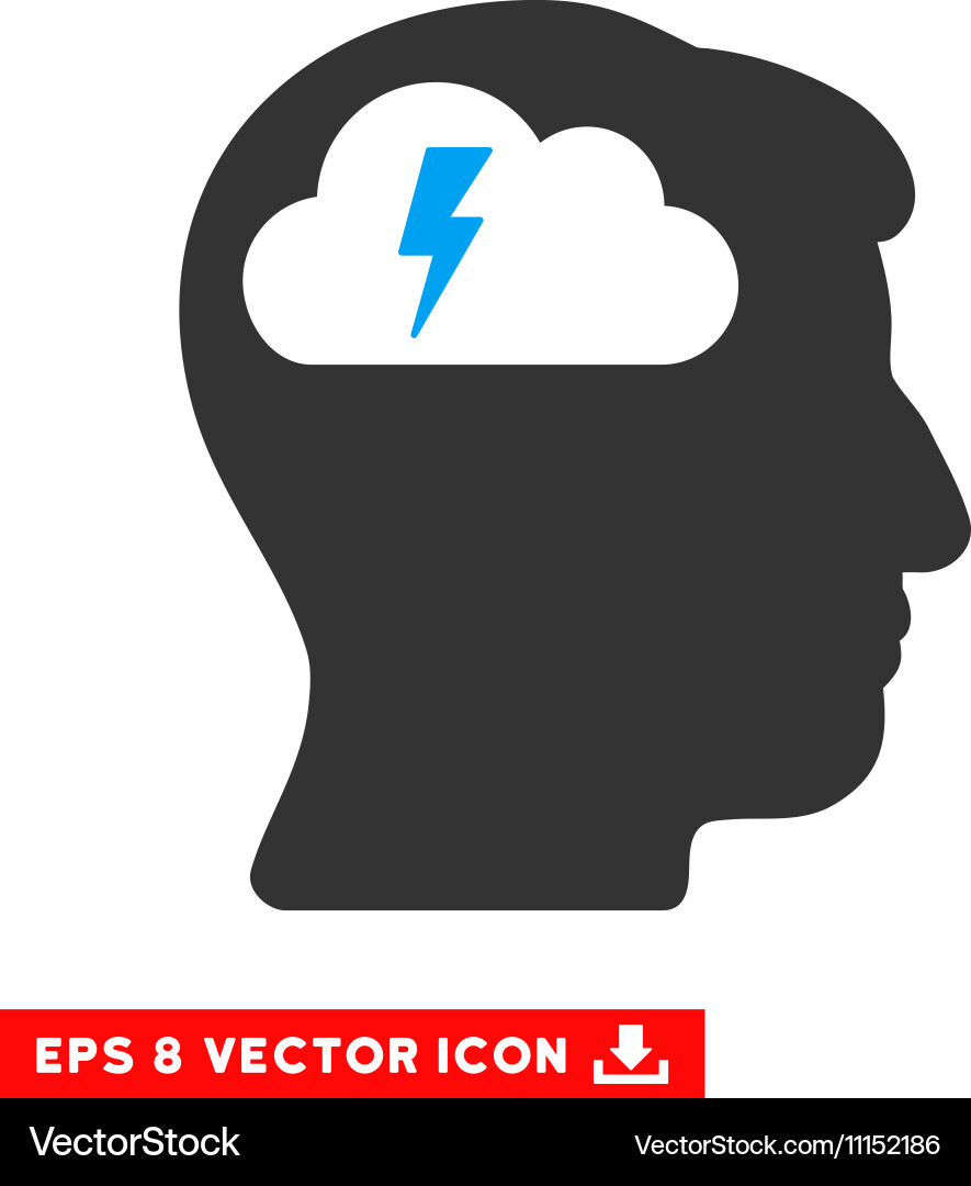 Brainstorming eps icon Royalty Free Vector Image