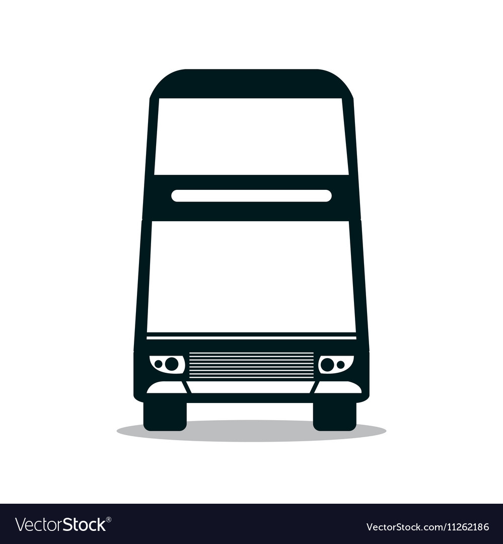 Bus service public isolated icon design Royalty Free Vector