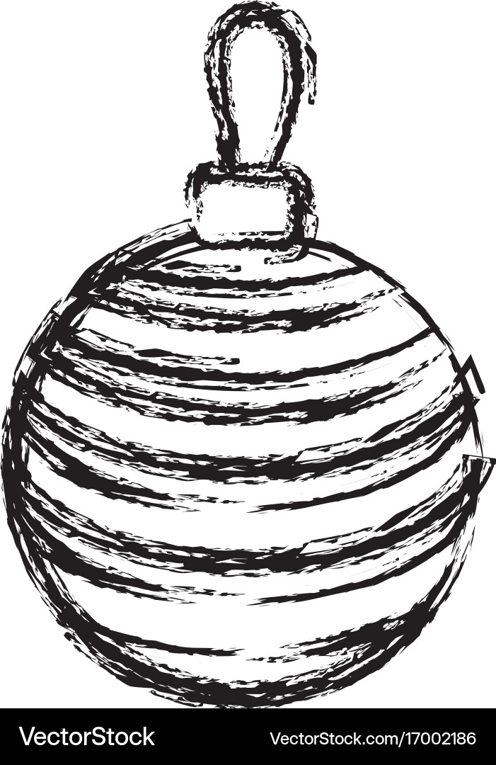 Christmas ball icon Royalty Free Vector Image - VectorStock