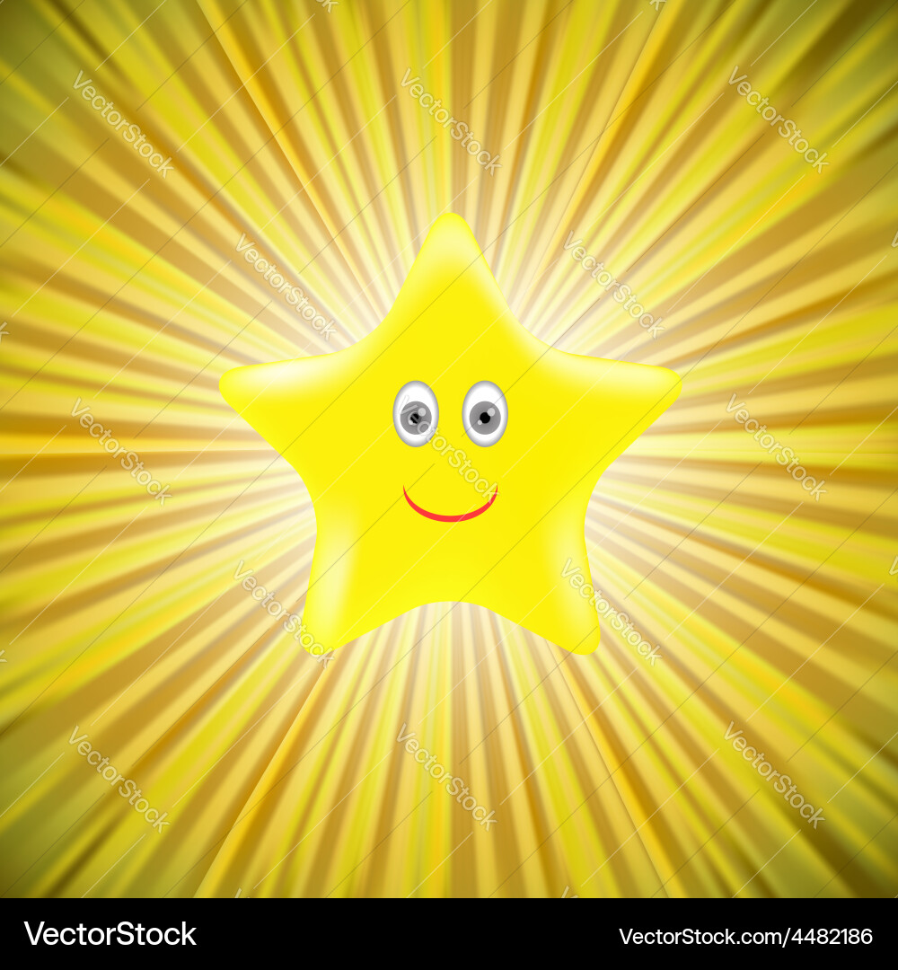 Gold star Royalty Free Vector Image - VectorStock