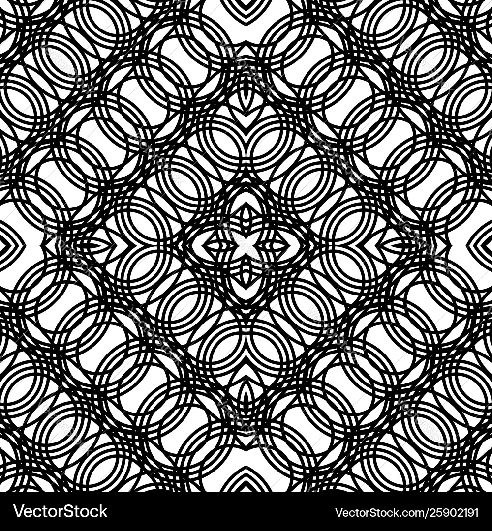 Design seamless monochrome diamond pattern Vector Image