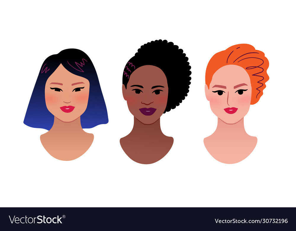 Female profile picture Royalty Free Vector Image