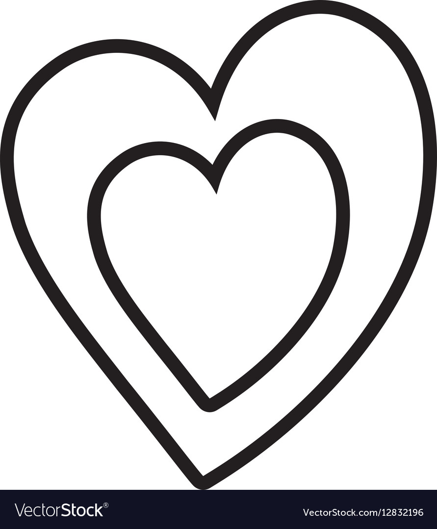 valentine heart outline