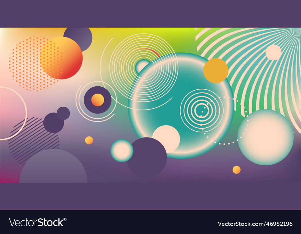 Memphis geometric shape design retro elements Vector Image