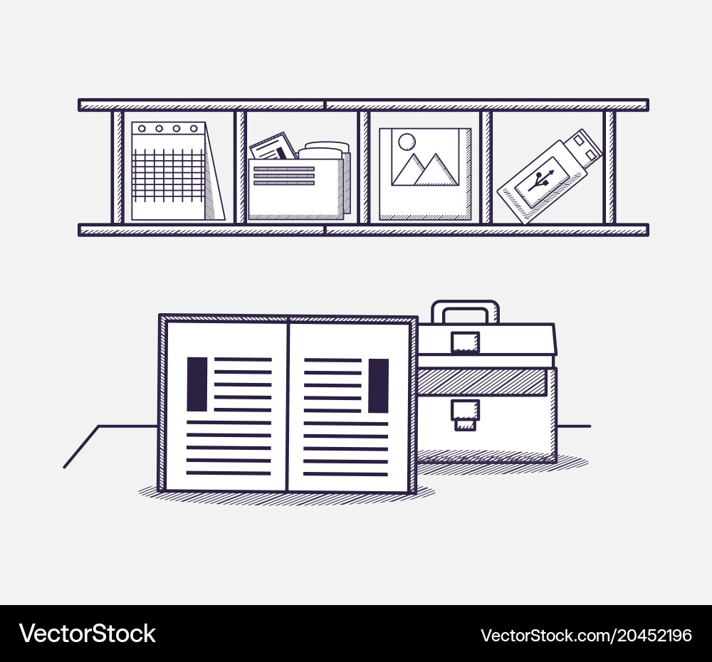 Office supplies design Royalty Free Vector Image