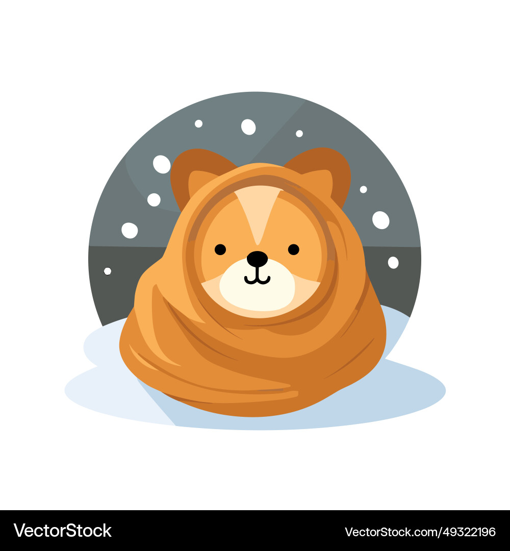 Pet daycare service filled colorful logo Vector Image