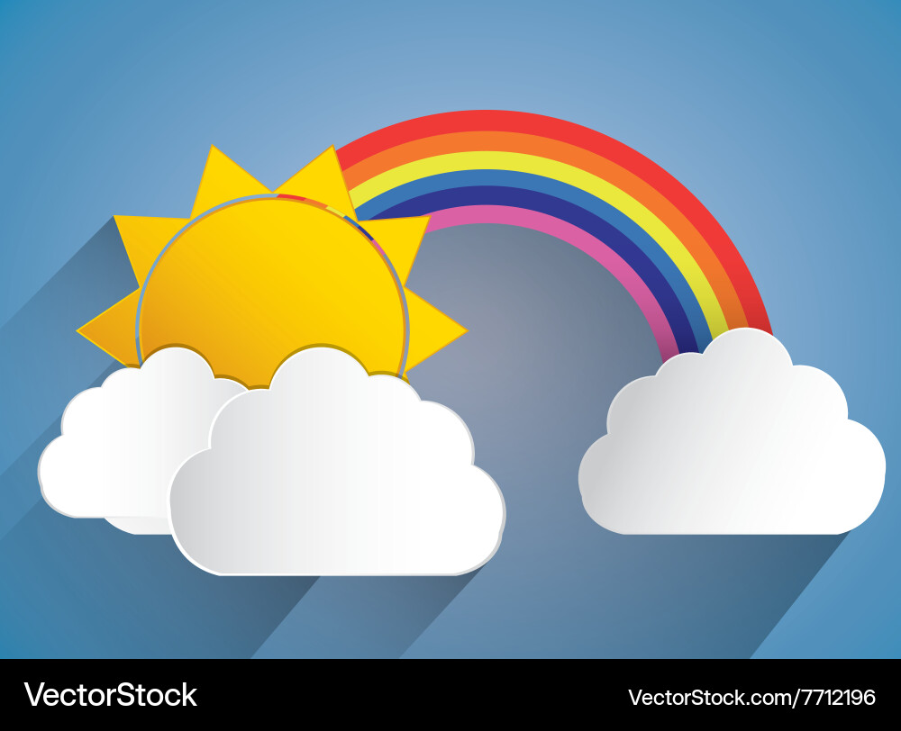 Rainbow icon design Royalty Free Vector Image - VectorStock