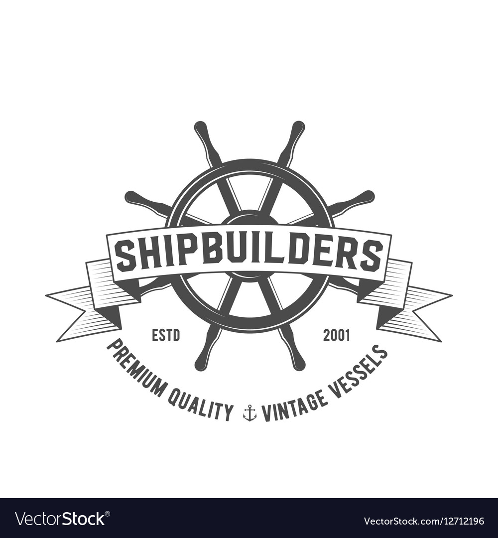 Yacht club badge logo label