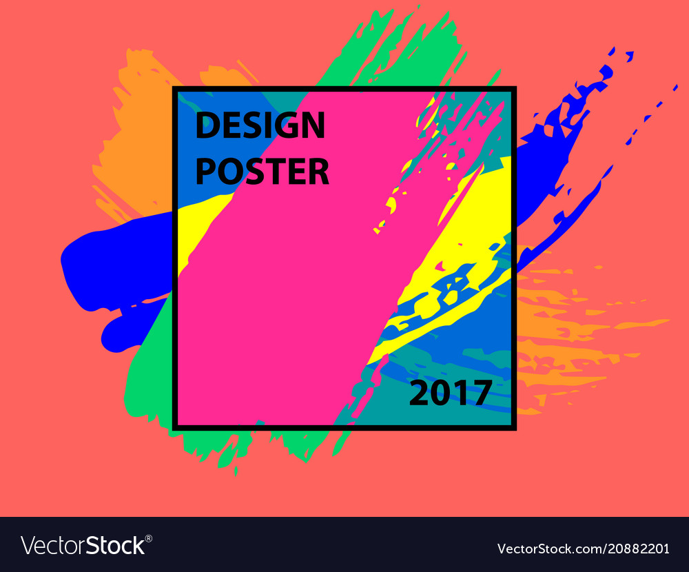 Frame for text modern art graphics hipsters vector image Frame for text modern art graphics hipsters