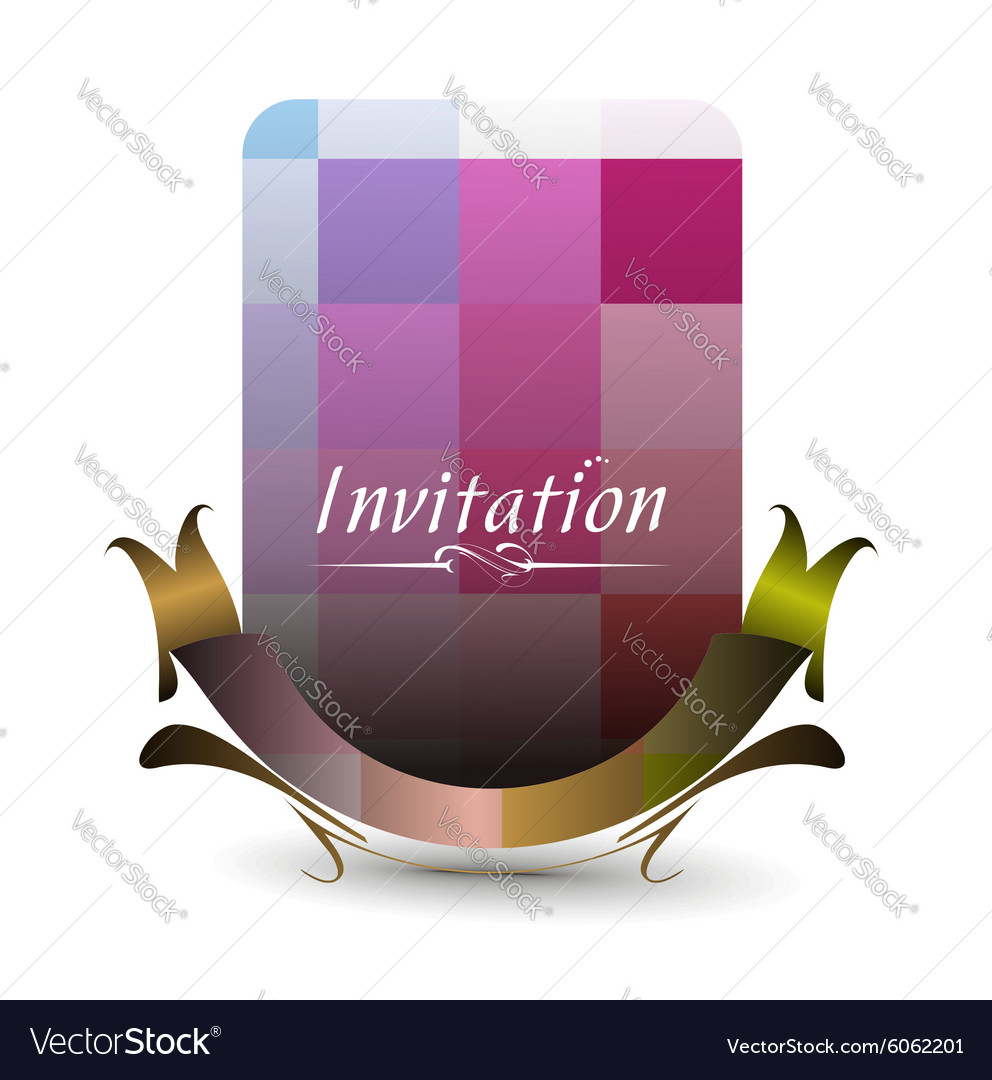 Invitation card Royalty Free Vector Image - VectorStock