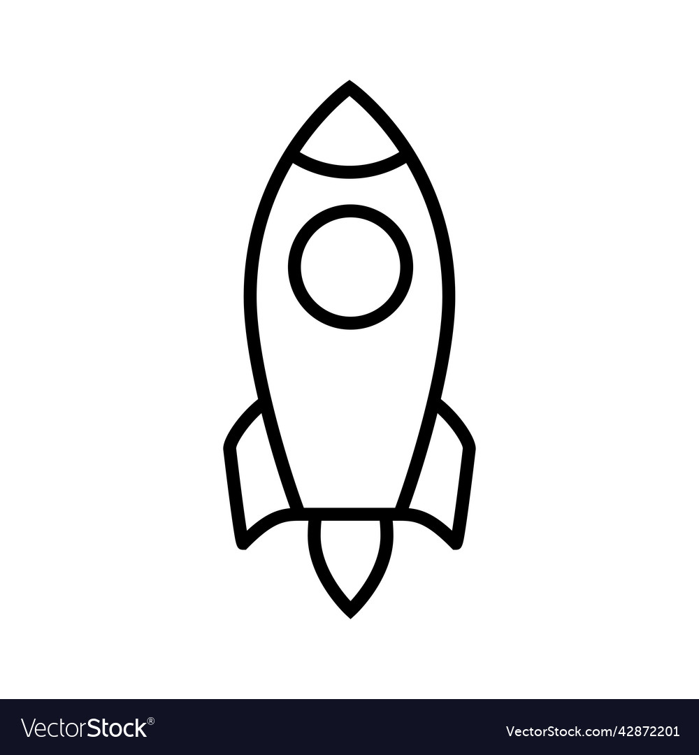 Space rocket icon Royalty Free Vector Image - VectorStock