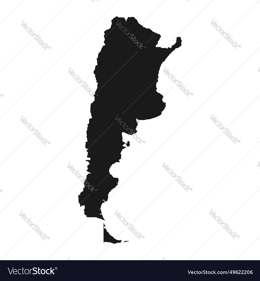 Highly detailed argentina map with borders Vector Image