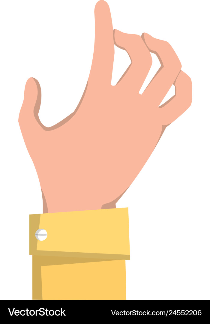 Human hand cartoon Royalty Free Vector Image - VectorStock