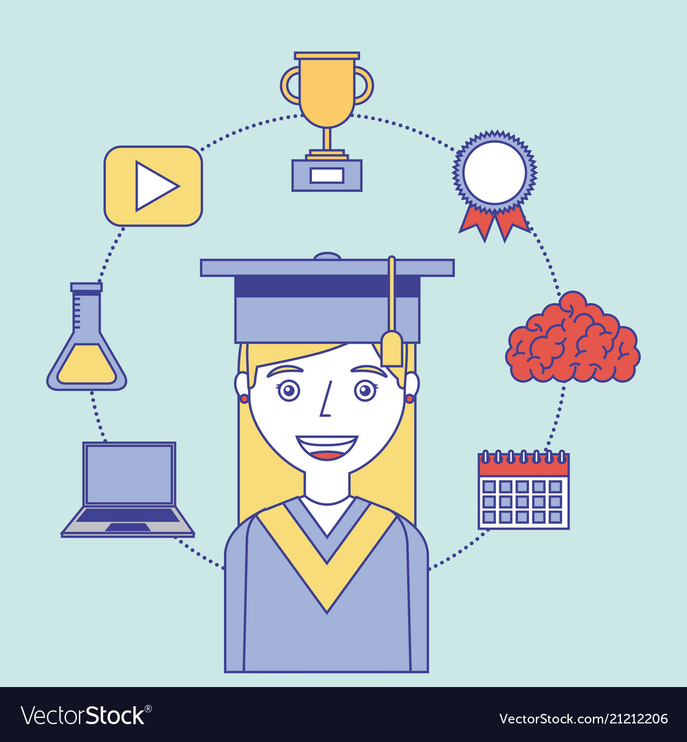 Learning education concept Royalty Free Vector Image