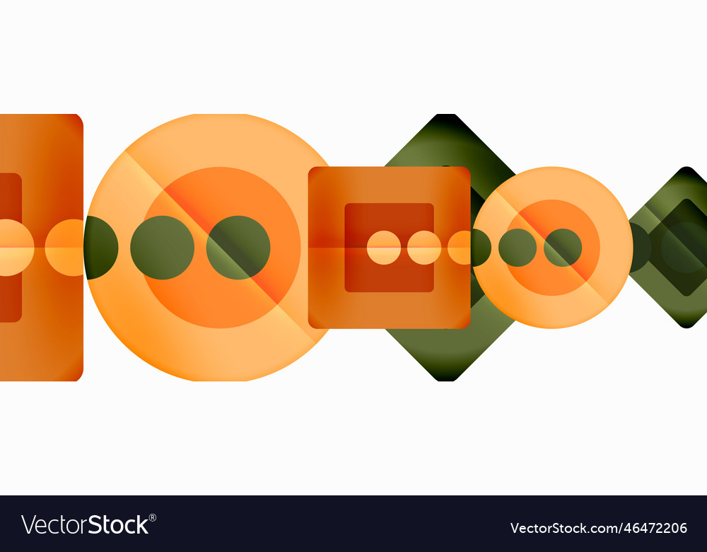 Triangles and circles abstract background for Vector Image