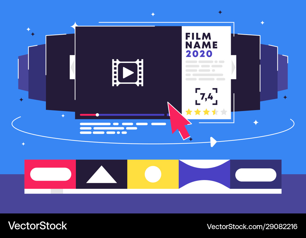 Smart tv concept Royalty Free Vector Image - VectorStock