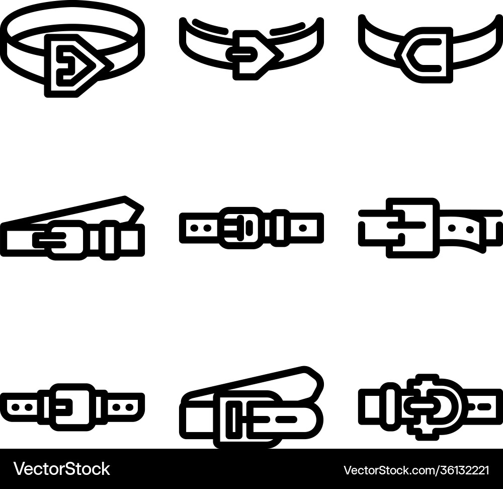 Belt icon or logo isolated sign symbol Royalty Free Vector