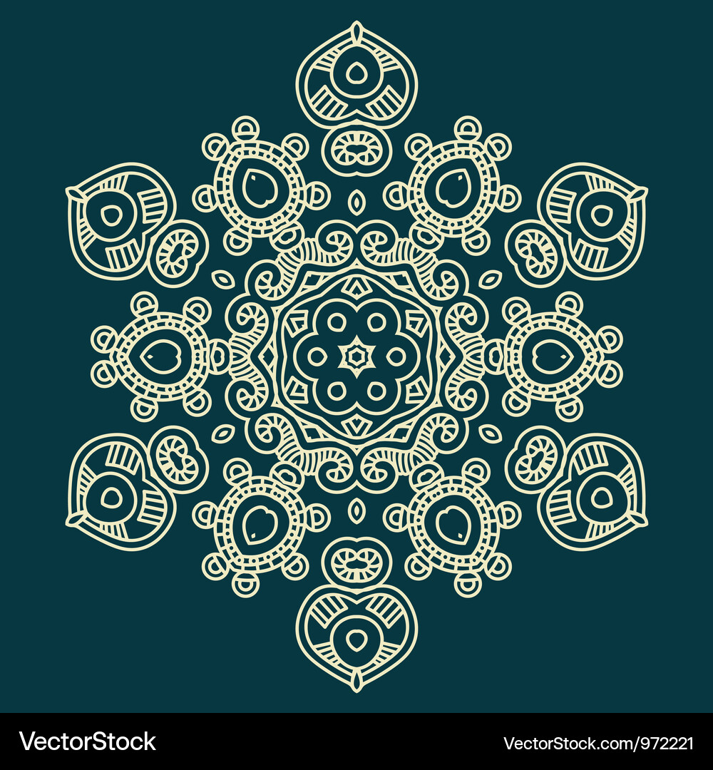 Design snowflake Royalty Free Vector Image - VectorStock