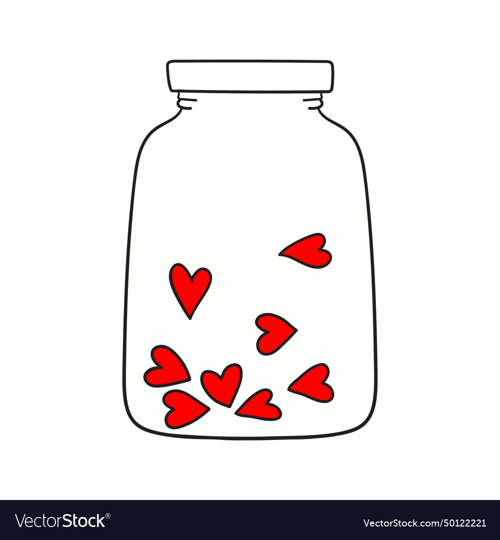 Happy valentines day hand drawing Royalty Free Vector Image